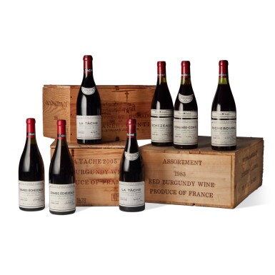 View full screen - View 1 of Lot 12. DRC Assortment Case 1983 Domaine de la Romanée-Conti (12 BT).
