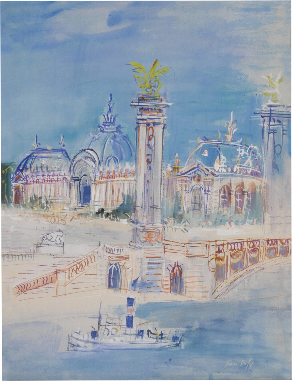 View full screen - View 1 of Lot 17. Paris, le Pont Alexandre III.