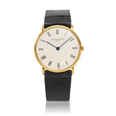 View full screen - View 1 of Lot 169. Reference 6714 | A yellow gold wristwatch | Circa 1963.