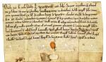English Charter, grant of land by Roger, Earl of Warwick, 12th century