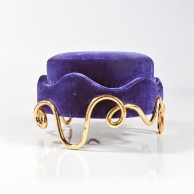 View full screen - View 1 of Lot 124. Prototype "Meander" Pouf.