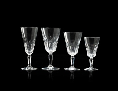 View full screen - View 1 of Lot 189. A set of 46 Baccarat cut-crystal glasses, "Carcassonne" model.