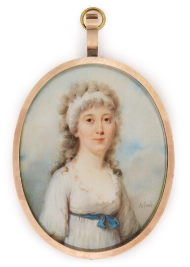 View full screen - View 1 of Lot 304. Portrait of a lady, circa 1795.