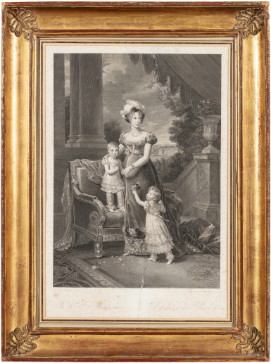 View full screen - View 1 of Lot 864. A set of three engraving, mid-19th century | Ensemble de trois gravures, milieu du XIXe siècle.
