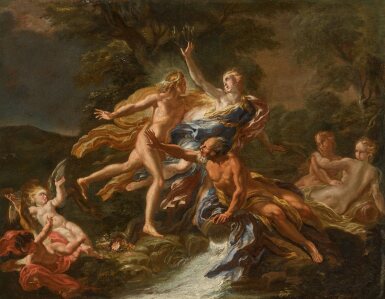 View full screen - View 1 of Lot 348. Apollo and Daphne: a bozzetto.