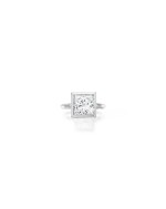 DIAMOND RING | 5.13卡拉 方形 H色 鑽石 戒指