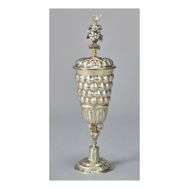 View full screen - View 1 of Lot 113. A GERMAN SILVER-GILT CUP AND COVER, HANS KELLNER, NUREMBERG, CIRCA 1600.