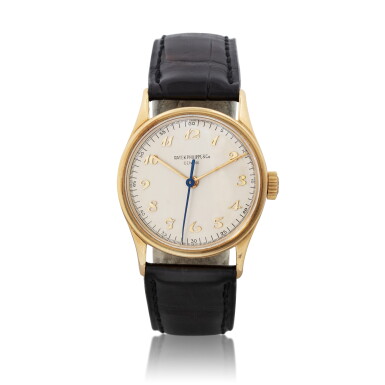 View full screen - View 1 of Lot 1031. Calatrava, Ref. 96 Montre bracelet en or jaune | Yellow gold wristwatch Faite en 1937 | Made in 1937.