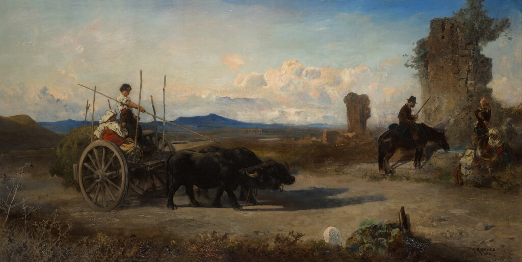 View full screen - View 1 of Lot 426. Travelers on the Via Appia.