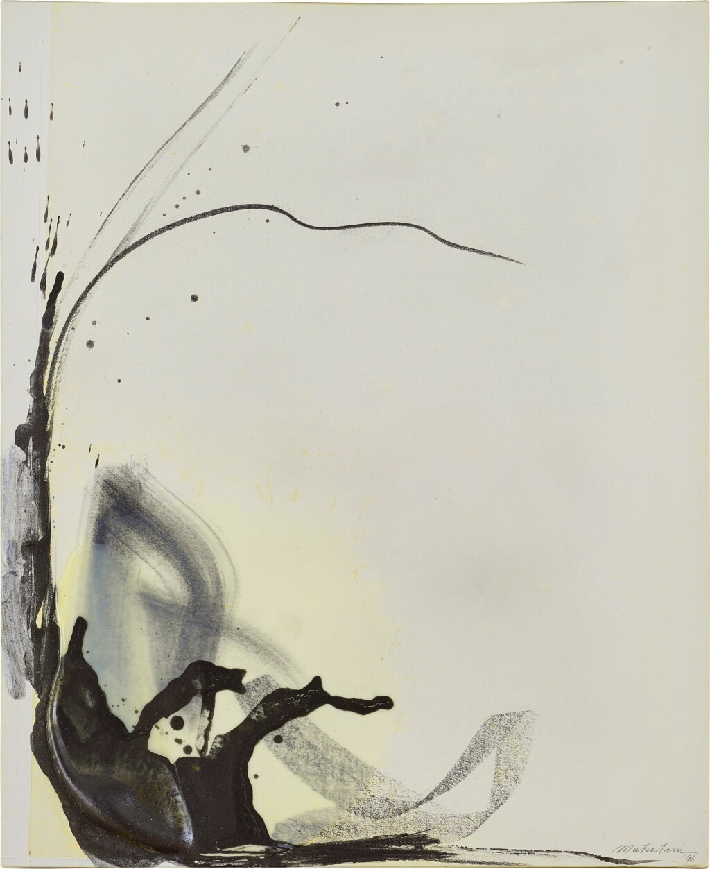 View full screen - View 1 of Lot 578. Takesada Matsutani 松谷武判 | Écriture 96-5-12 書體96-5-12.