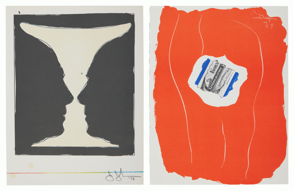 View full screen - View 1 of Lot 704. Two Lithographs, from XX Siécle Magazine, no. 40, June 1973.