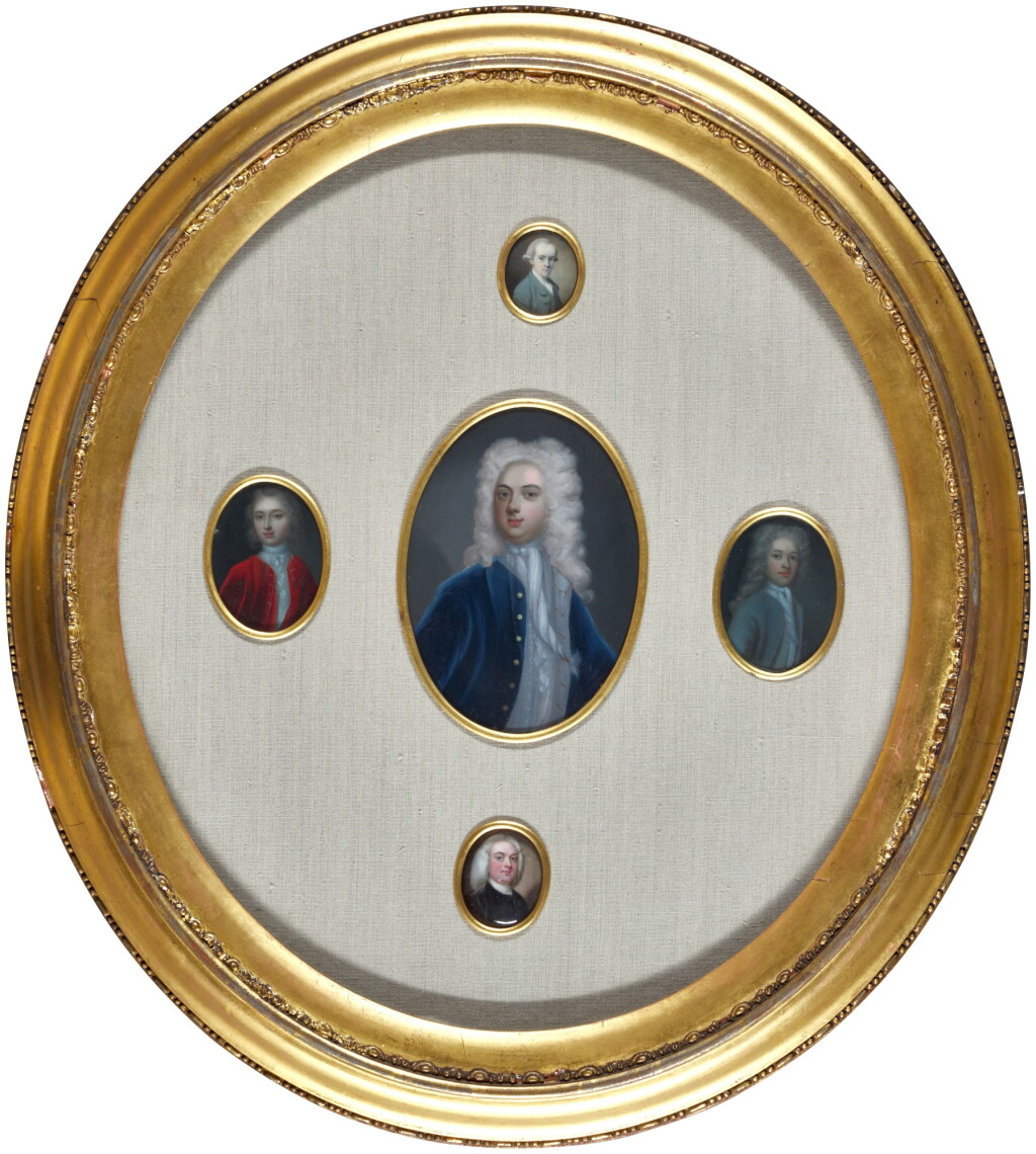 View full screen - View 1 of Lot 147. A collection of 17th century and 18th century portrait miniatures.