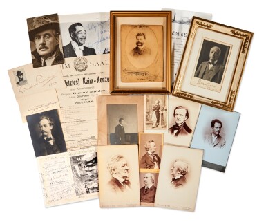 View full screen - View 1 of Lot 76. Composers. Collection of 14 photographic portraits, including of Johann Strauss II, Wagner, Richard Strauss and Mahler.