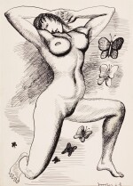 ÜLO SOOSTER | NUDE WITH BUTTERFLIES