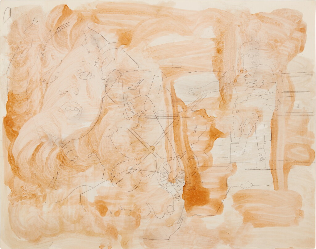 View full screen - View 1 of Lot 506. ANDY WARHOL | HEAD OF GIRL AND WOMAN WITH BABY CARRIAGE.