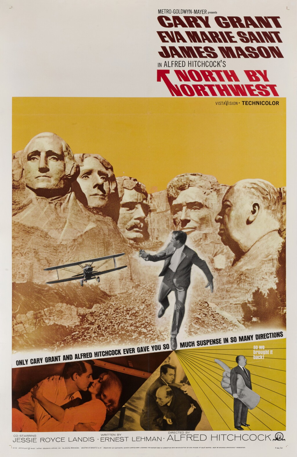 View full screen - View 1 of Lot 71. NORTH BY NORTHWEST (1959) POSTER, US.
