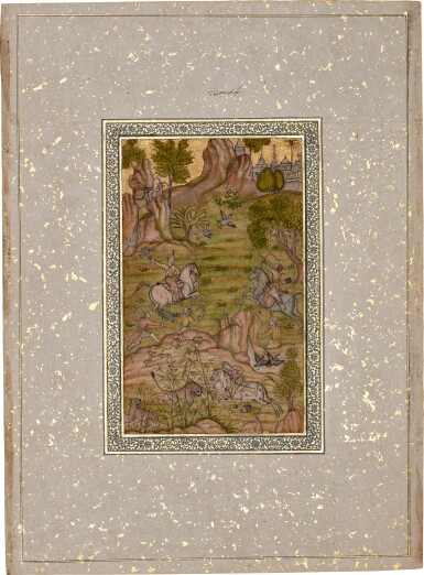 View full screen - View 1 of Lot 190. Methods of hunting, India, Mughal, second half 17th century.