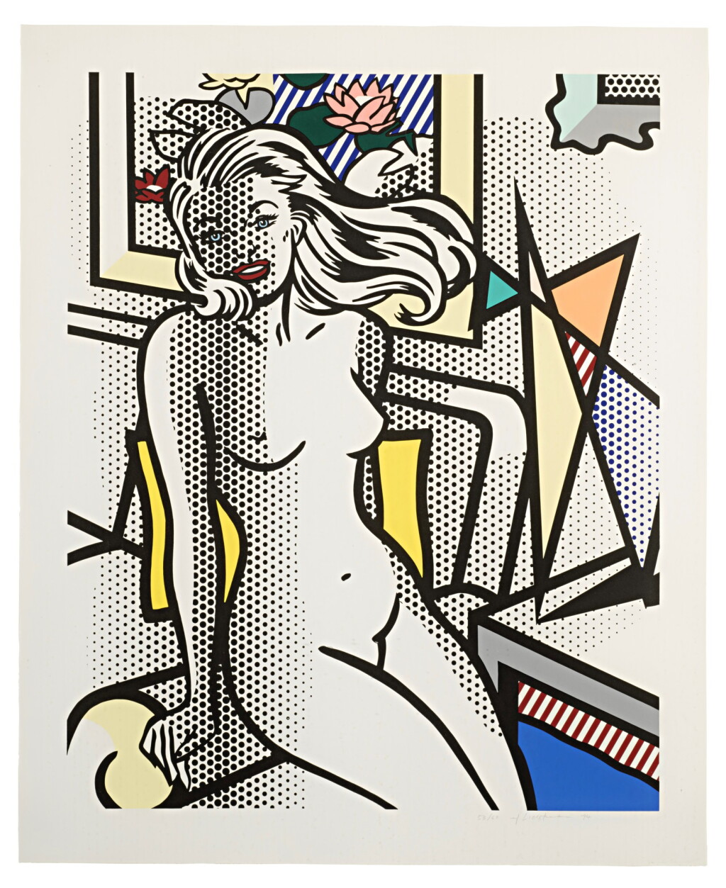 View full screen - View 1 of Lot 49. Nude with Yellow Pillow (Corlett 283).