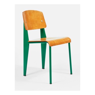 View full screen - View 1 of Lot 215. JEAN PROUVÉ | "STANDARD" CHAIR, MODEL NO. 305.