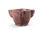 An Egyptian porphyry mortar, possibly 16th century | Mortier en porphyre égyptien, probablement XVIeme siècle