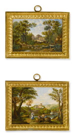 Two Italian Neoclassical Micromosaic Pictures, Late 18th Century