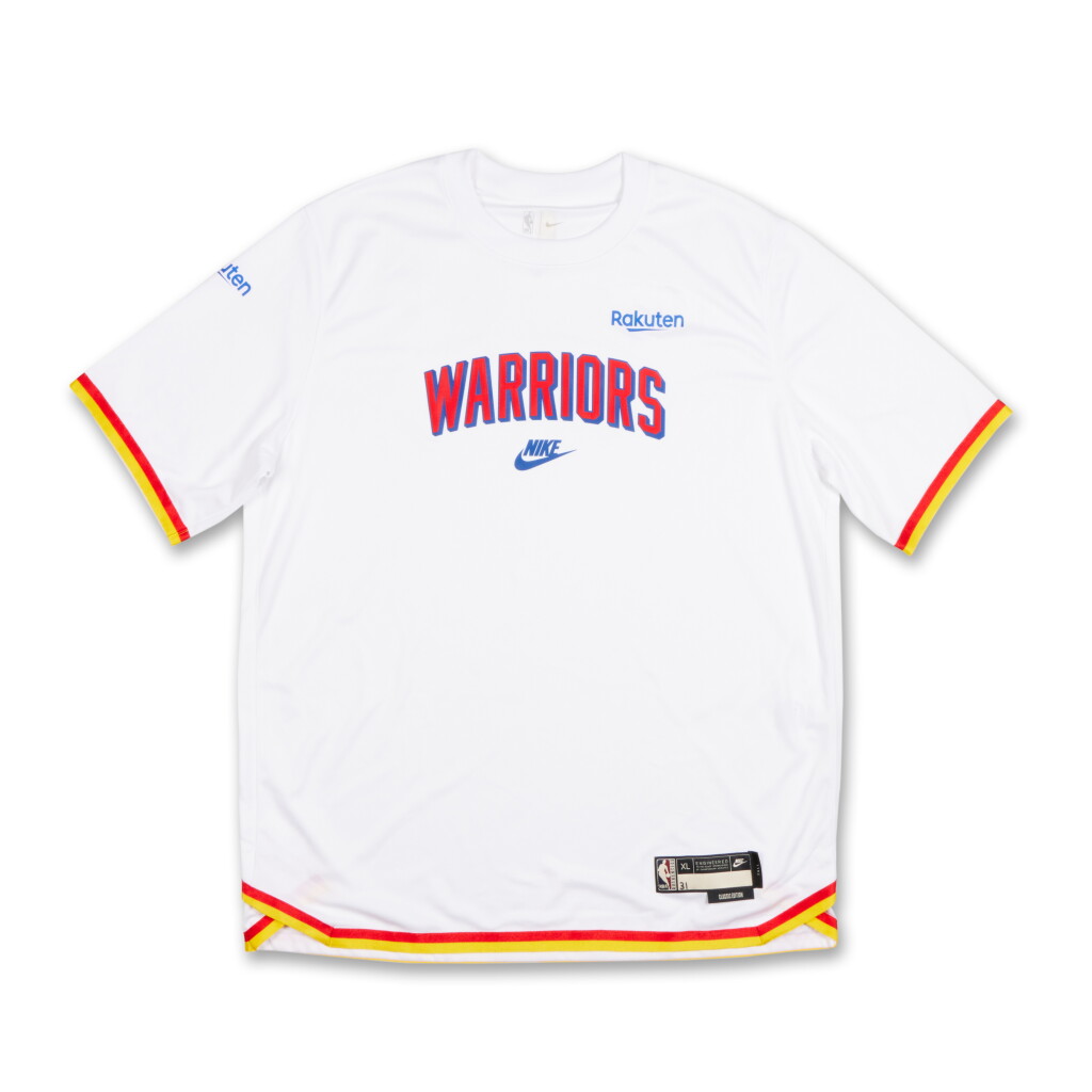 View full screen - View 1 of Lot 61. Kevin Knox Golden State Warriors 2024-2025 Classic Edition Warmup Set .