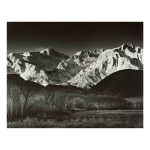 'Sierra Nevada, Winter, from the Owens Valley, California'