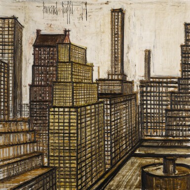 View full screen - View 1 of Lot 104. BERNARD BUFFET | NEW-YORK, LES BUILDINGS.