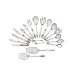 Georg Jensen Acorn pattern silver cultery, Copenhagen, post 1945