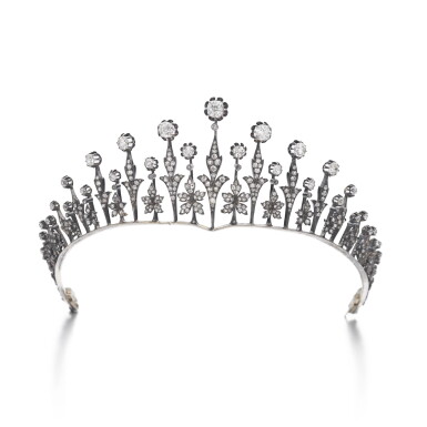 View full screen - View 1 of Lot 265. Diamond tiara, late 19th century | 鑽石頭冠,19世紀後期.