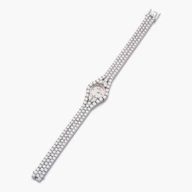 View full screen - View 1 of Lot 897. Diamond Wristwatch.