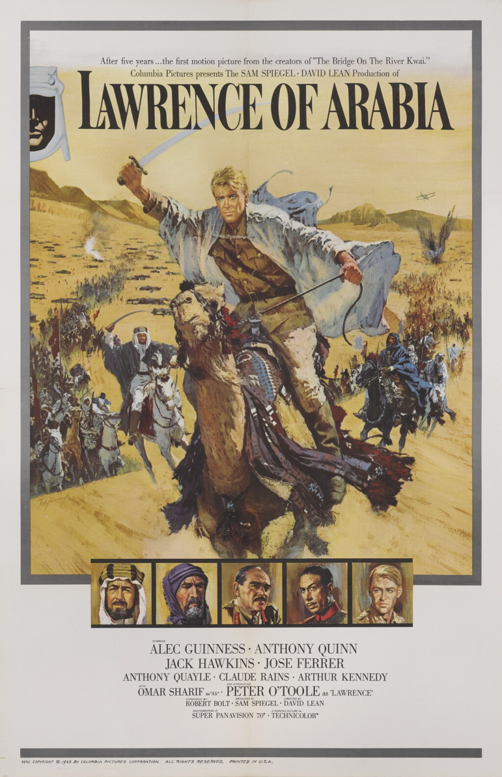 View full screen - View 1 of Lot 102. LAWRENCE OF ARABIA (1962) POSTER, US .