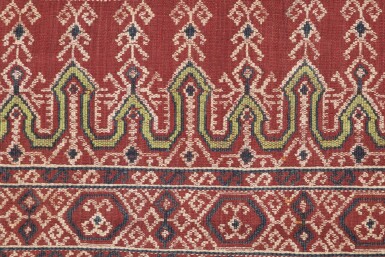 View full screen - View 1 of Lot 50. Tissu cérémoniel pua, Iban, Borneo, Indonesia, début du 20e siècle | Sacred ceremonial cloth pua, Iban, Borneo, Indonesia, early 20th century.