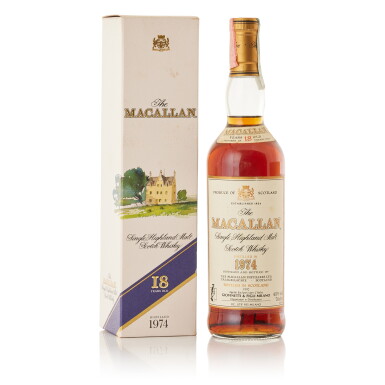 View full screen - View 1 of Lot 9323. The Macallan 18 Year Old 43.0 abv 1974 (1 BT70).