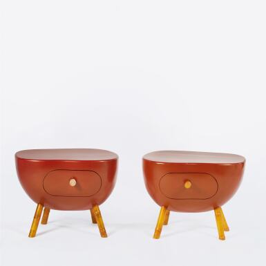 View full screen - View 1 of Lot 81. Pair of Bedside Tables.