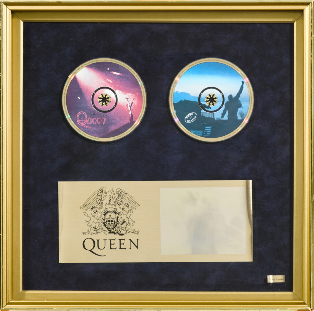 View full screen - View 1 of Lot 2334. Queen – Mary Austin’s in-house commemorative display for ’25 Years Of Queen’, 1995.
