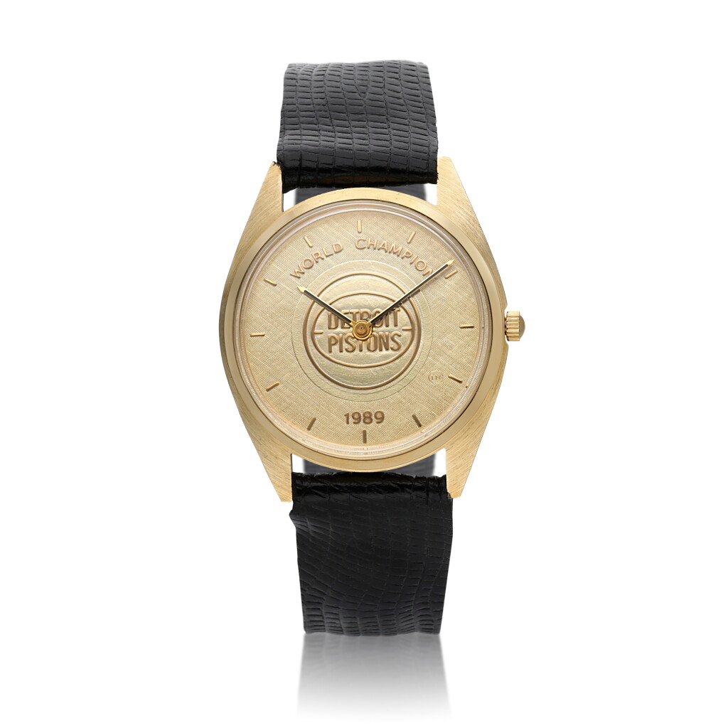 View full screen - View 1 of Lot 48. Isiah Thomas Detroit Pistons Bulova 1989 NBA Finals Champions Watch.