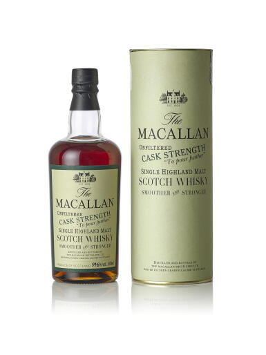 View full screen - View 1 of Lot 6020. The Macallan Unfiltered Cask Strength #24483 59.2 abv 1990 (1 BT50).