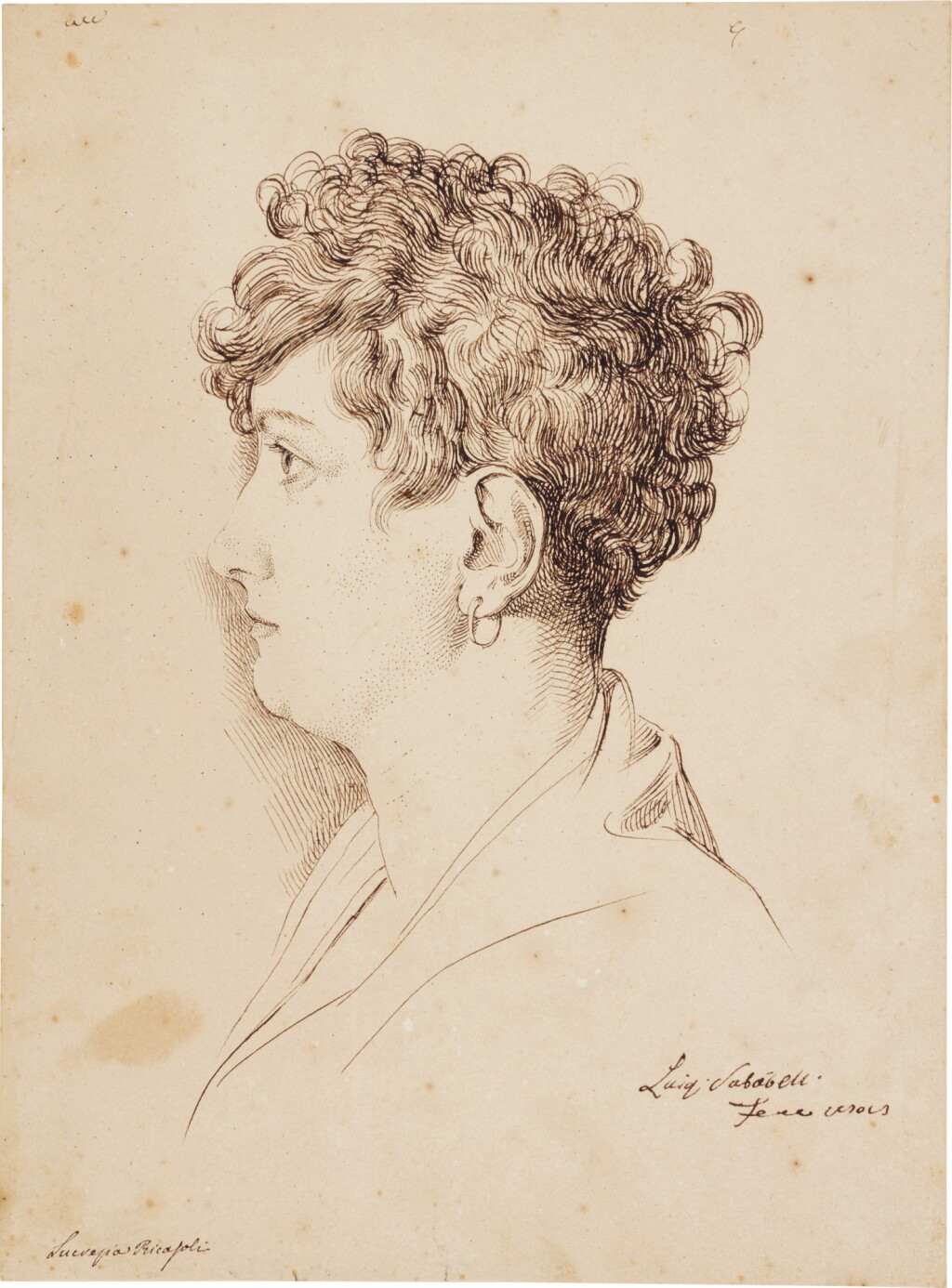 View full screen - View 1 of Lot 136. Portrait of Marchesa Lucrezia Ricasoli Zanchini, née Rinuccini.