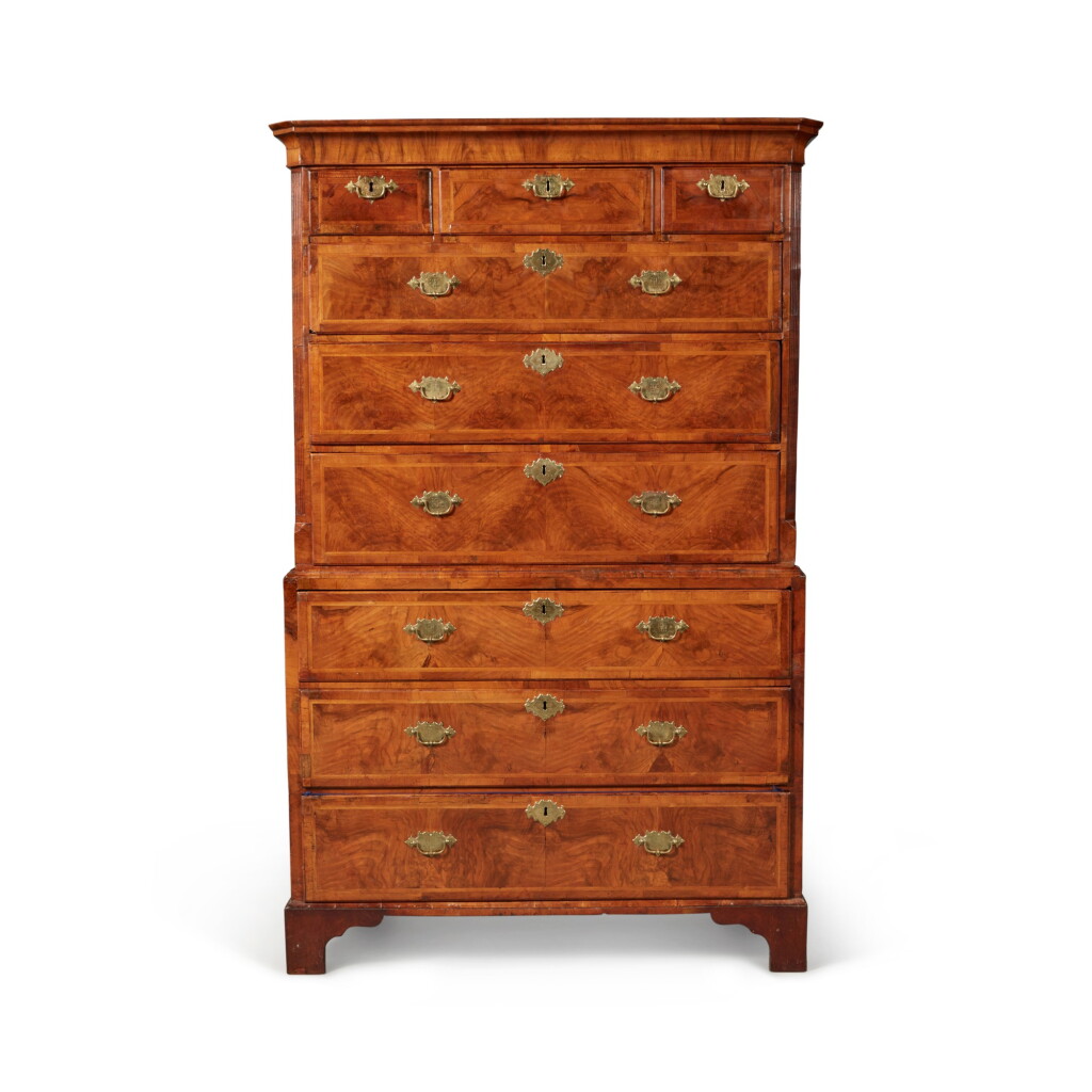 View full screen - View 1 of Lot 245. A George II Walnut Chest-on-Chest, Circa 1750.