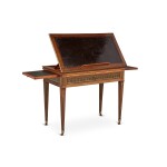 A Louis XVI Brass-Mounted Mahogany Architect's Table, Late 18th Century