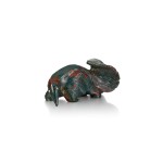 A Rare Fabergé jewelled bloodstone model of an anteater, St Petersburg, circa 1900