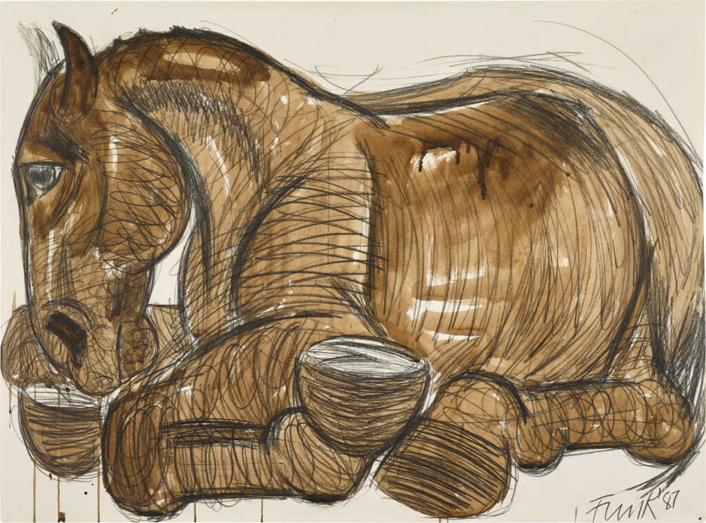 View full screen - View 1 of Lot 82. Wounded Horse.
