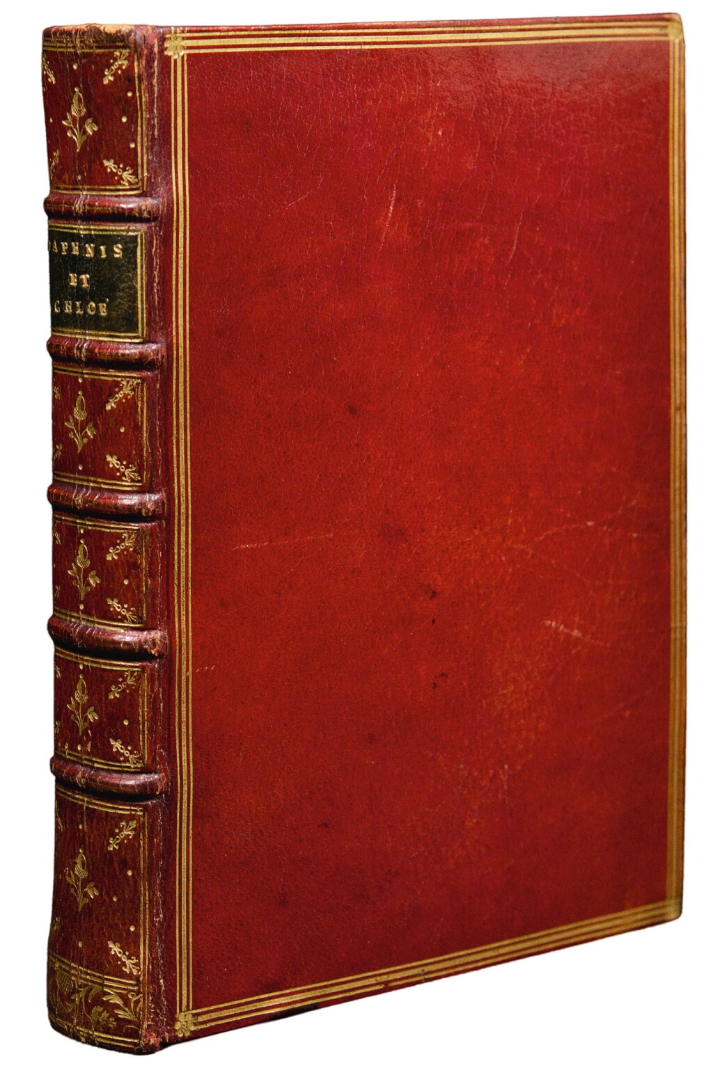 View full screen - View 1 of Lot 92. Longus. Les Amours Pastorales de Daphnis et de Chloé... A striking copy of a sought-after edition of one of the most famous French bibliophile 18th-century illustrated books.