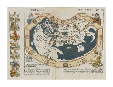 View full screen - View 1 of Lot 1. Schedel, Hartmann | The world before Columbus sailed.