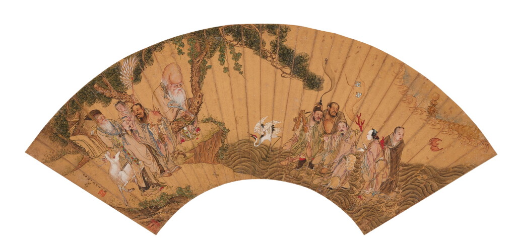 View full screen - View 1 of Lot 2611. You Qiu 1525 - 1580 尤求 | Eight Immortals 八仙齊賀福祿壽.