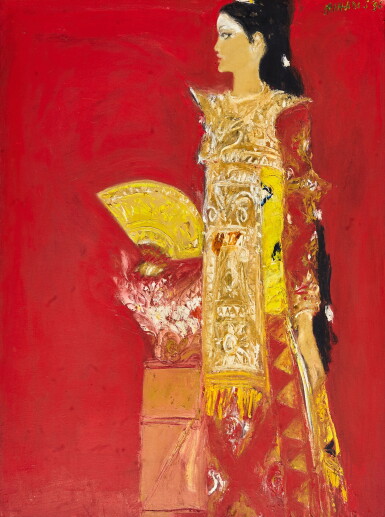 View full screen - View 1 of Lot 647. Srihadi Sudarsono 斯裡哈迪 · 蘇達索諾 | Penari Legong 樂貢舞者.