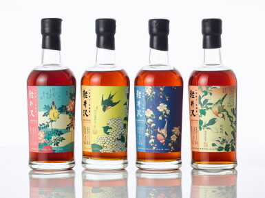 View full screen - View 1 of Lot 6028. 輕井澤花鳥系列Karuizawa Single Sherry Cask Aged 18 Years "Flower and Bird" Series Set 2000 (4 BT70).
