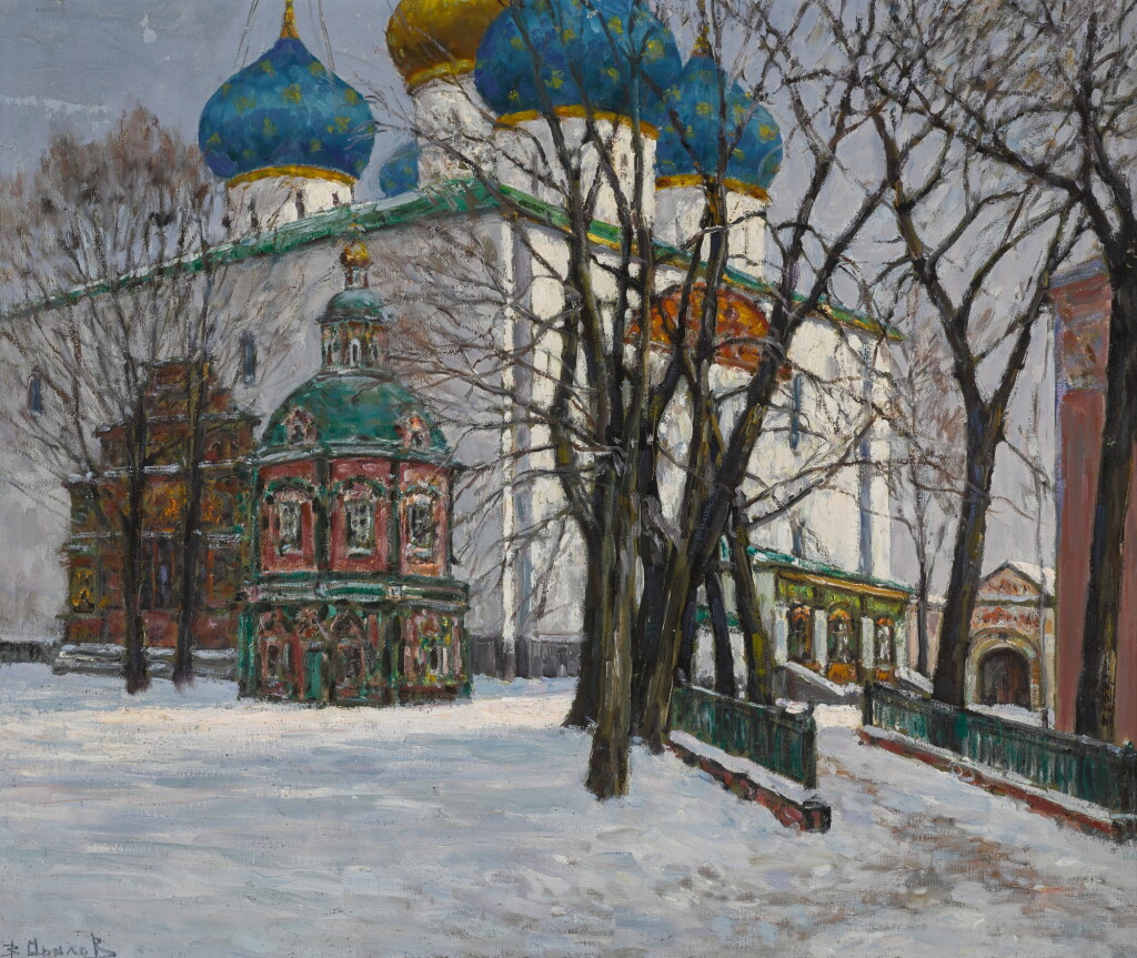 View full screen - View 1 of Lot 161. The Dormition Cathedral at Sergiev Posad.