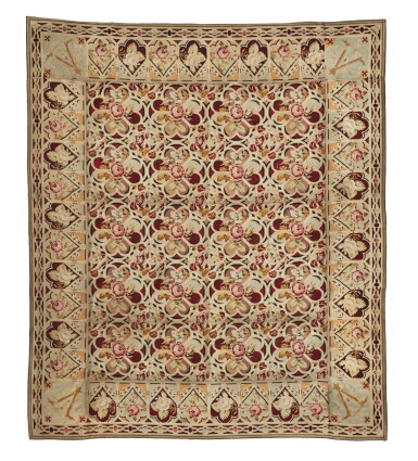 View full screen - View 1 of Lot 161. A Continental Needlepoint Carpet, Circa 1850.
